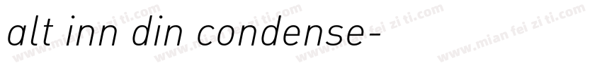 alt inn din condense字体转换